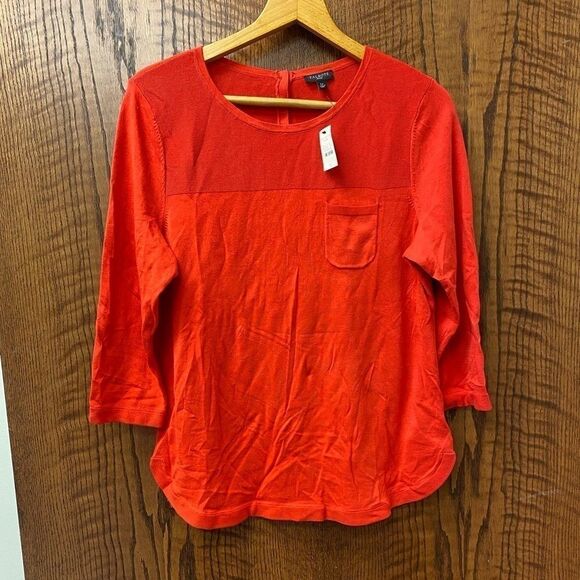 New talbots‎ petite red sweater tunic top - Picture 6 of 6